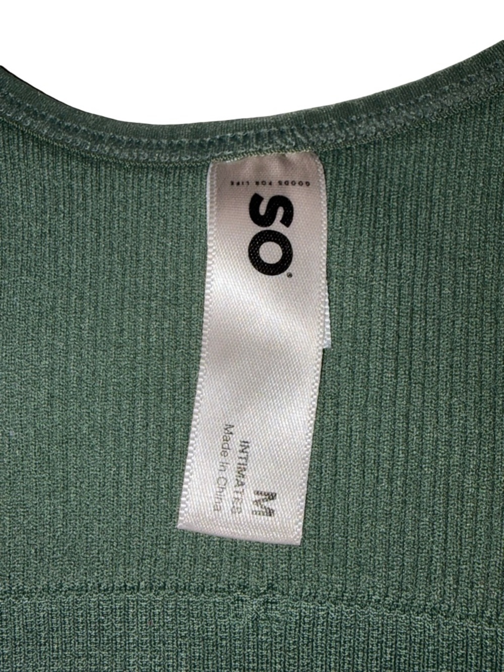 3/$15 NWOT SO Sage Seamless Criss Cross Ribbed Crop Top Bralette Medium - Picture 9 of 10